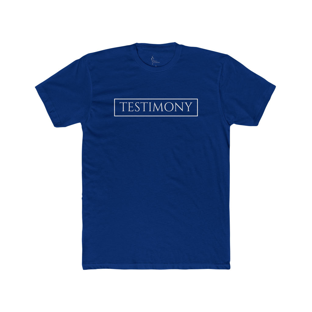 Testimony Tee | Classic Crew White