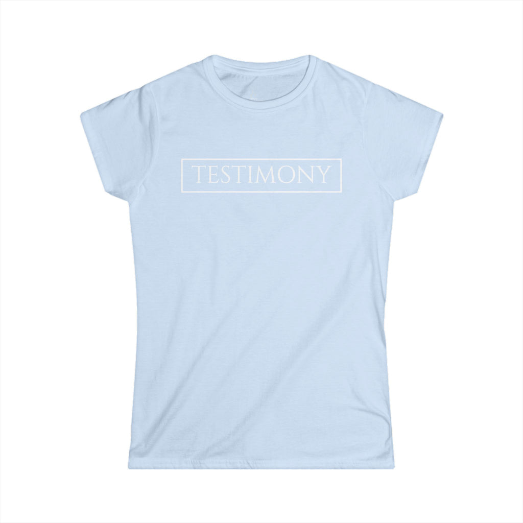 Testimony Tee | Women's Semi-Fitted Crew Neck