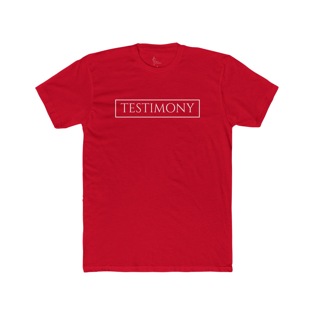 Testimony Tee | Classic Crew White
