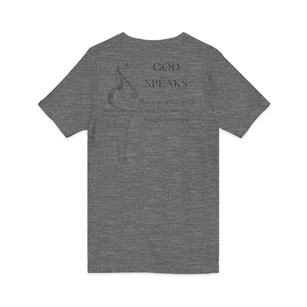 Testimony Tee | V-Neck — "God Speaks"