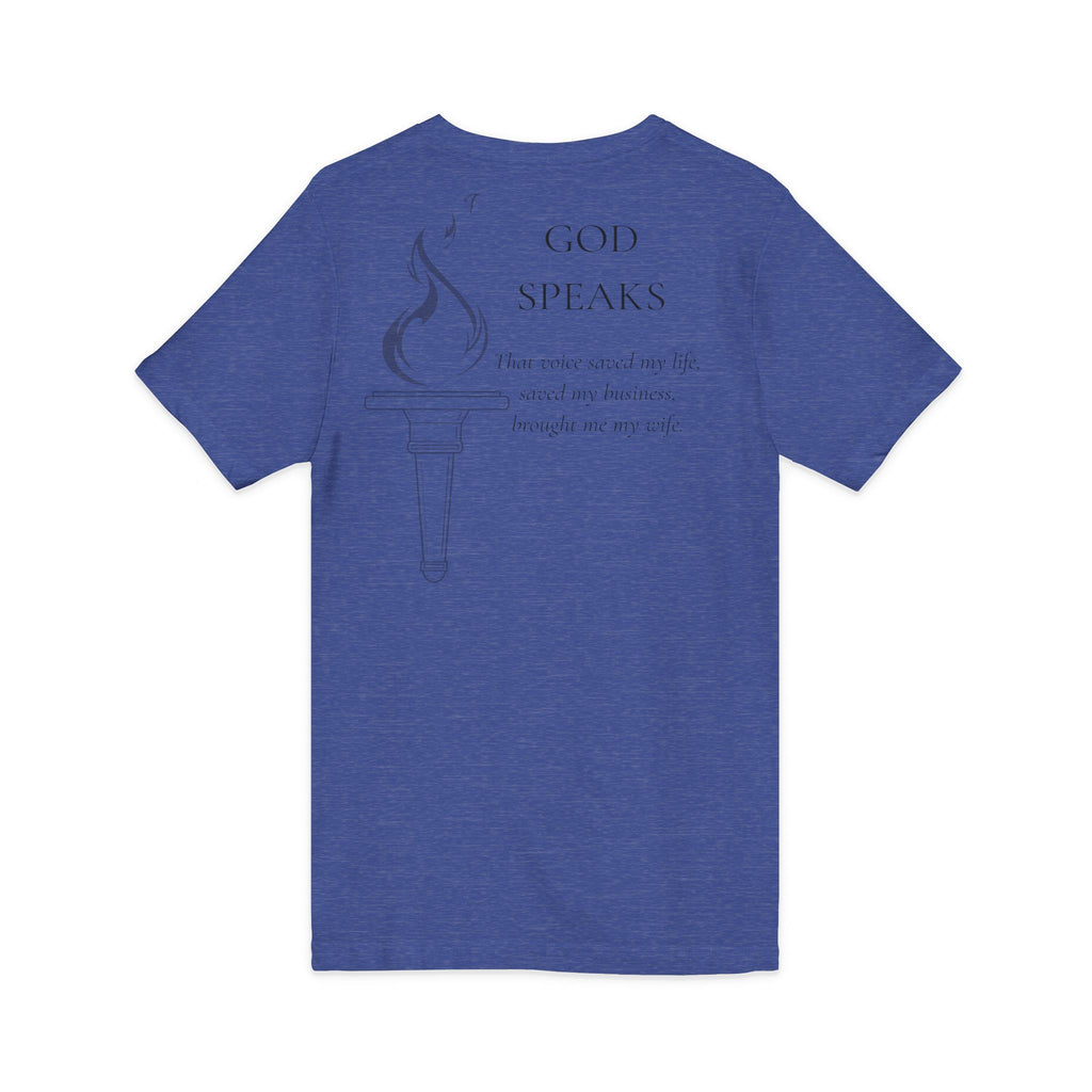 Testimony Tee | V-Neck — "God Speaks"