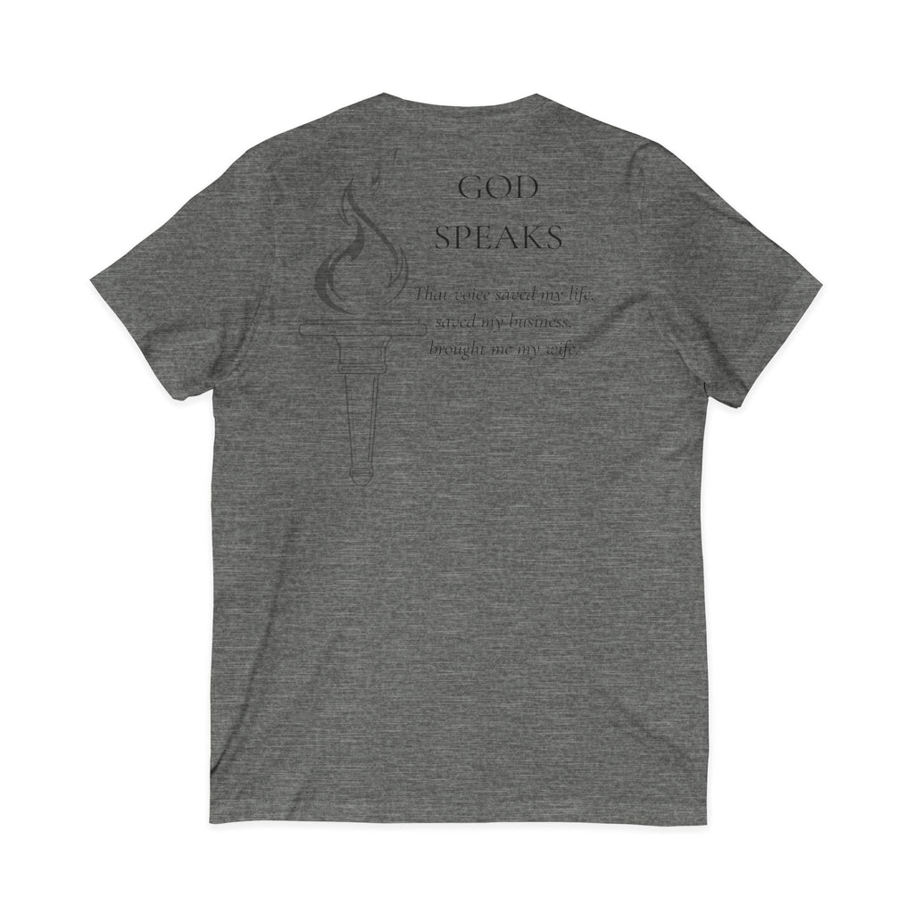 Testimony Tee | V-Neck — "God Speaks"