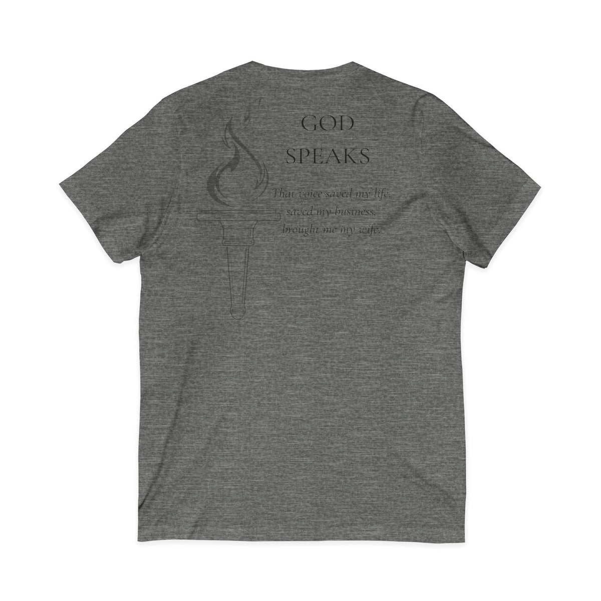 Testimony Tee | V-Neck — "God Speaks"