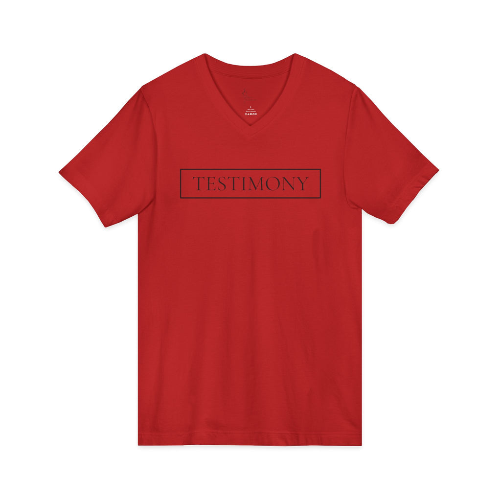Testimony Tee | V-Neck — "God Speaks"